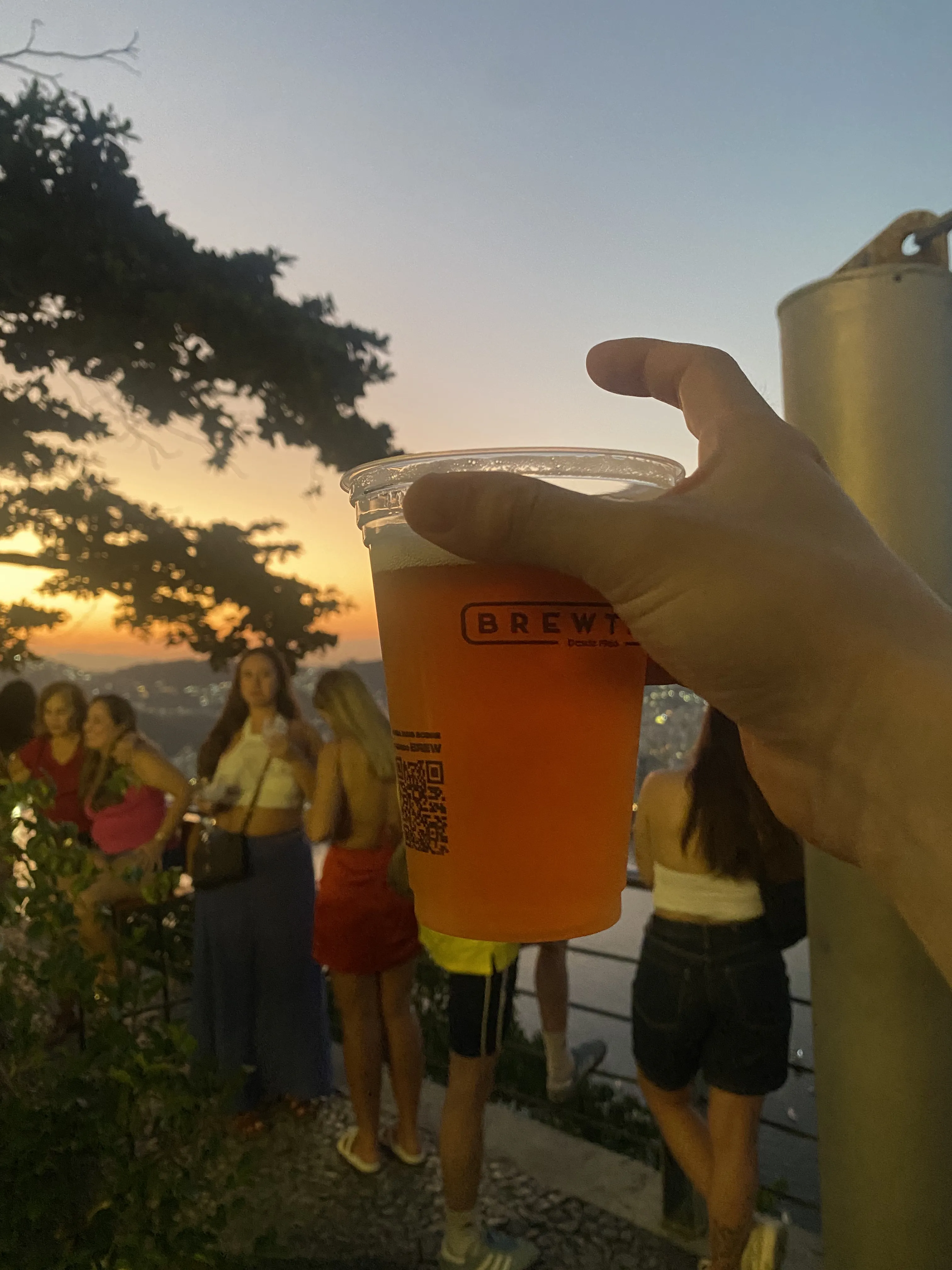 Sunset and beer
