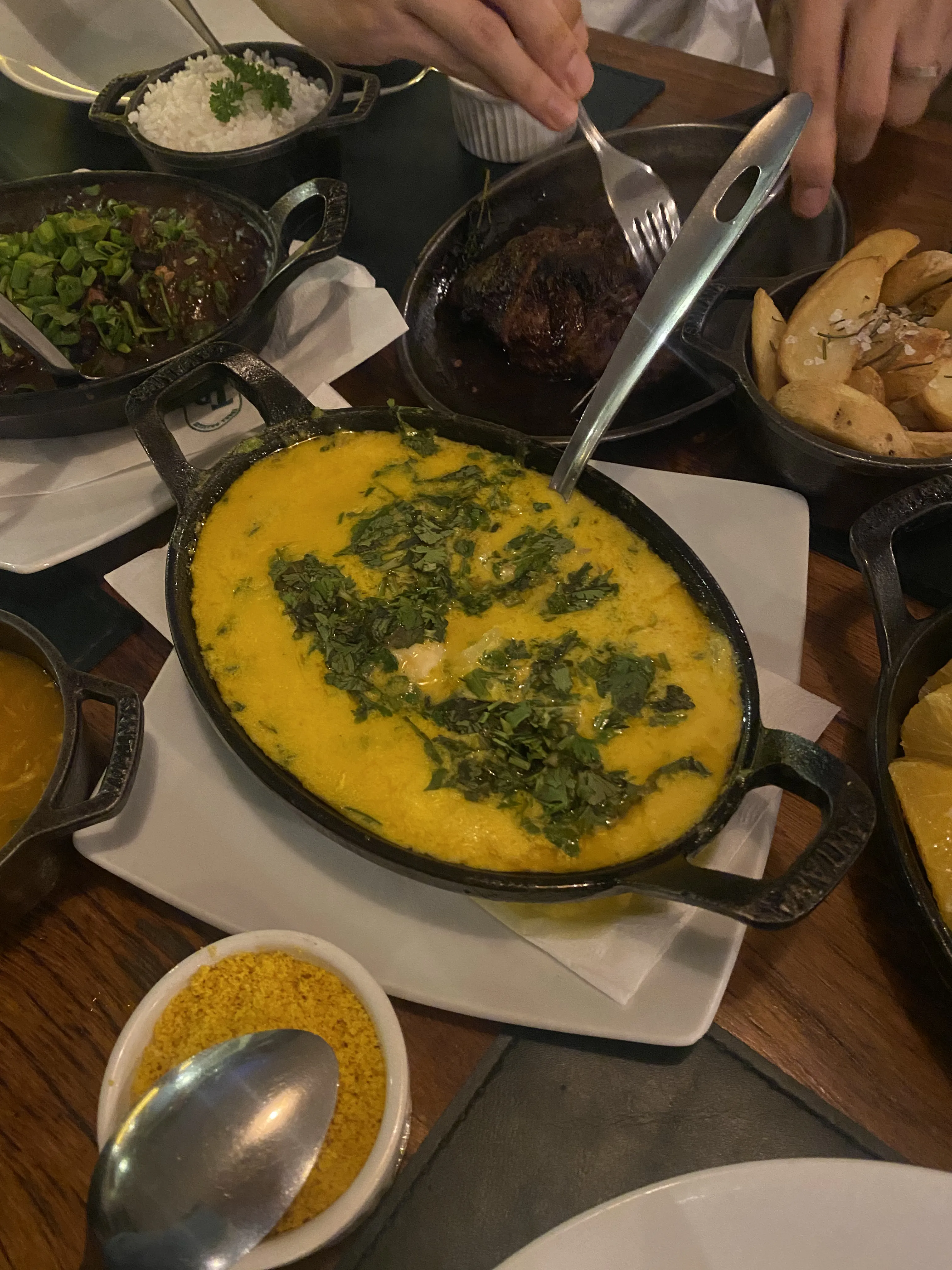 Moqueça de camarão. For me, it was quite similar to Thai seafood soup.