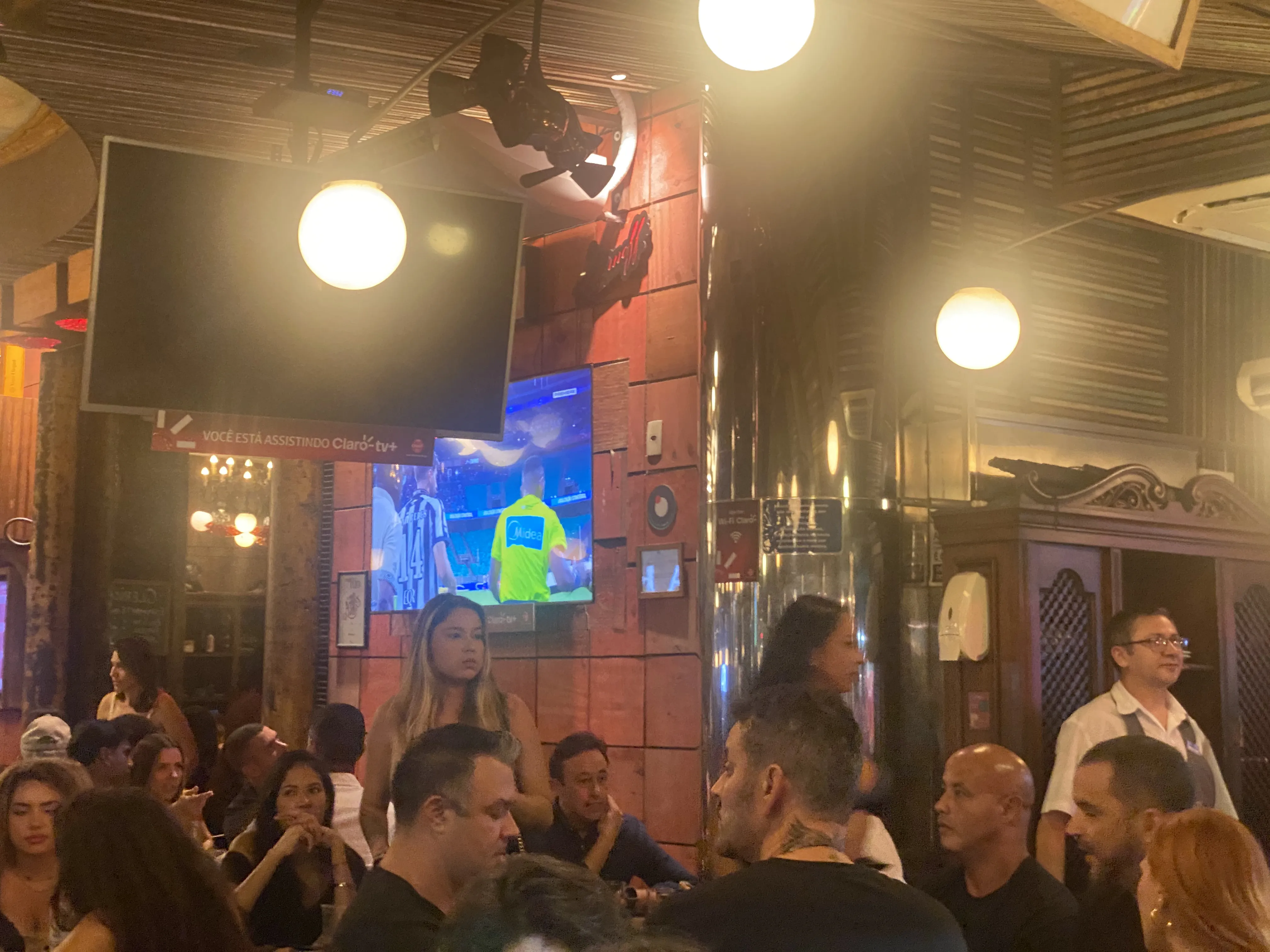 Of course people watch football in the bar