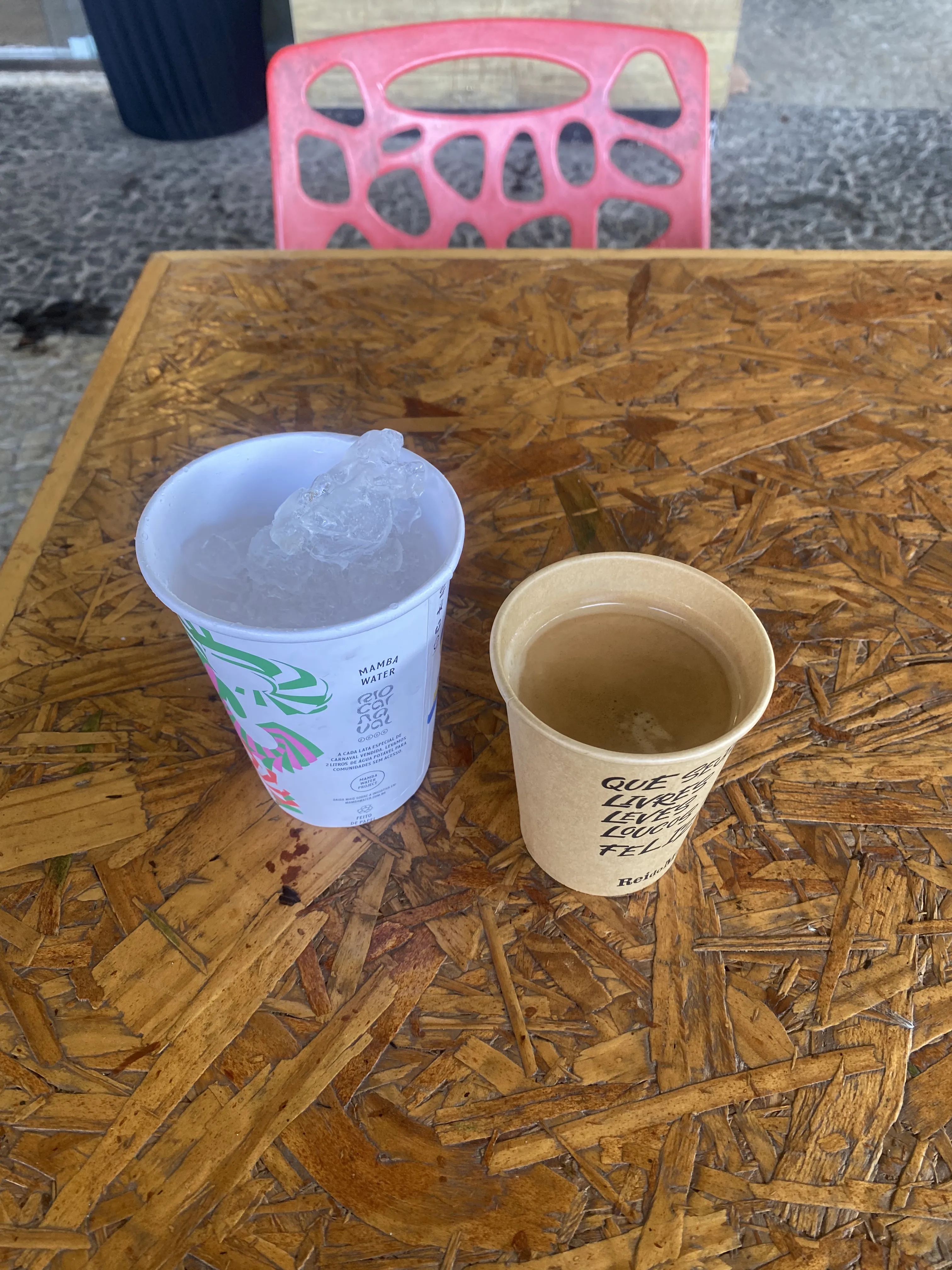 Duolingo lesson 1: Com gelo (with ice) worked